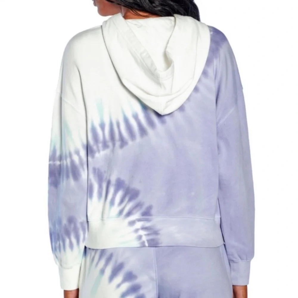 NWT Wildfox Sherbet Tie Dye Hoodie Matching Bottoms SET Color Peri Shibori Sz XL - Picture 3 of 15